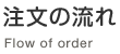 注文の流れ　Flow of order